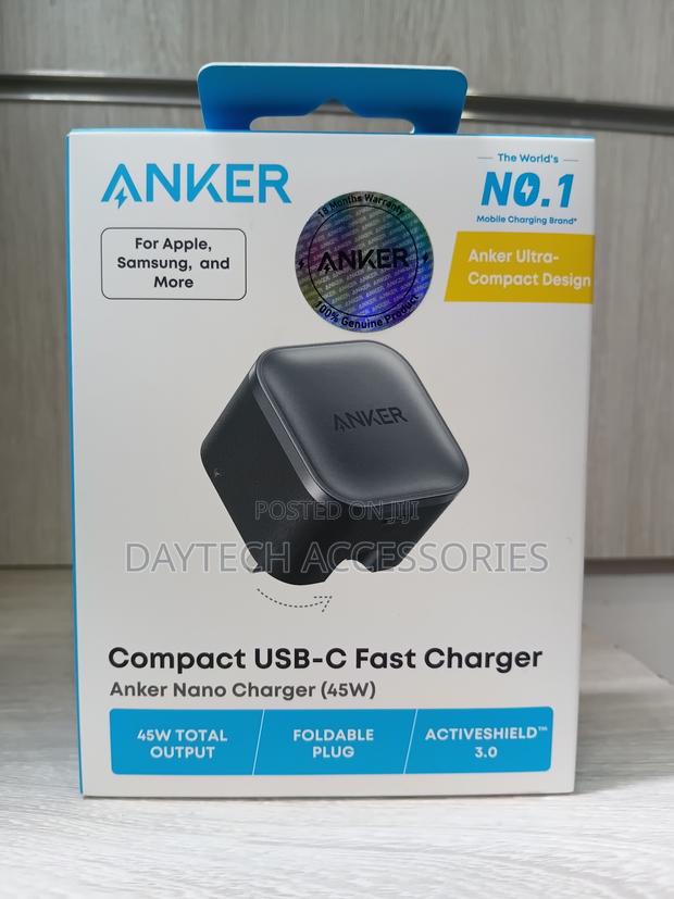Anker Nano USB-C Charger (45W) – A2692K11 – Black