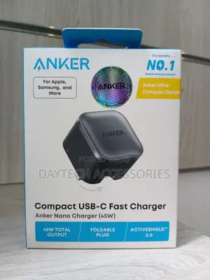 Anker Nano USB-C Charger (45W) – A2692K11 – Black