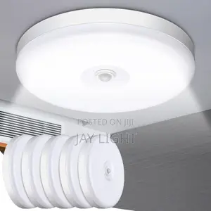 Motion Sensor Eyes Ceiling Light White LED Bulkhead
