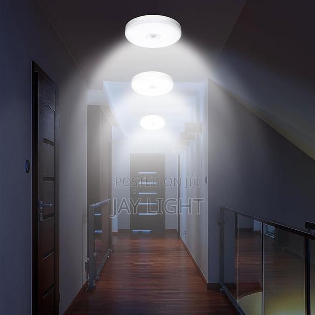 Motion Sensor Eyes Ceiling Light White LED Bulkhead - thumbnail 2