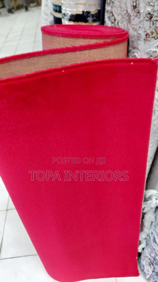 Fluffy Red Floor Wall to Wall Carpets - thumbnail 2