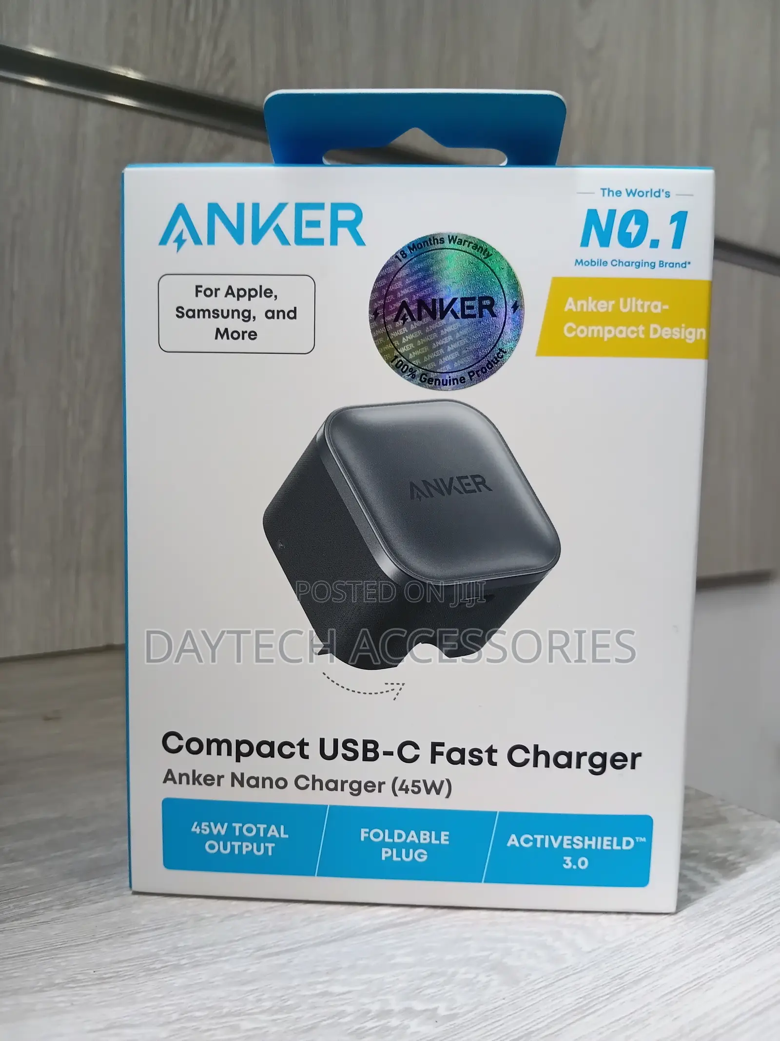 Anker Nano 45W Type C Super Fast Charger - Black