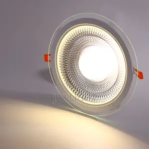 LED Down Light Dual Color Glass Recessed Mounted Panel Light