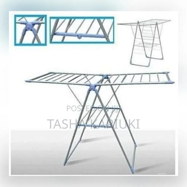 Assembled Plastic Cloth Drying Rack - thumbnail 2