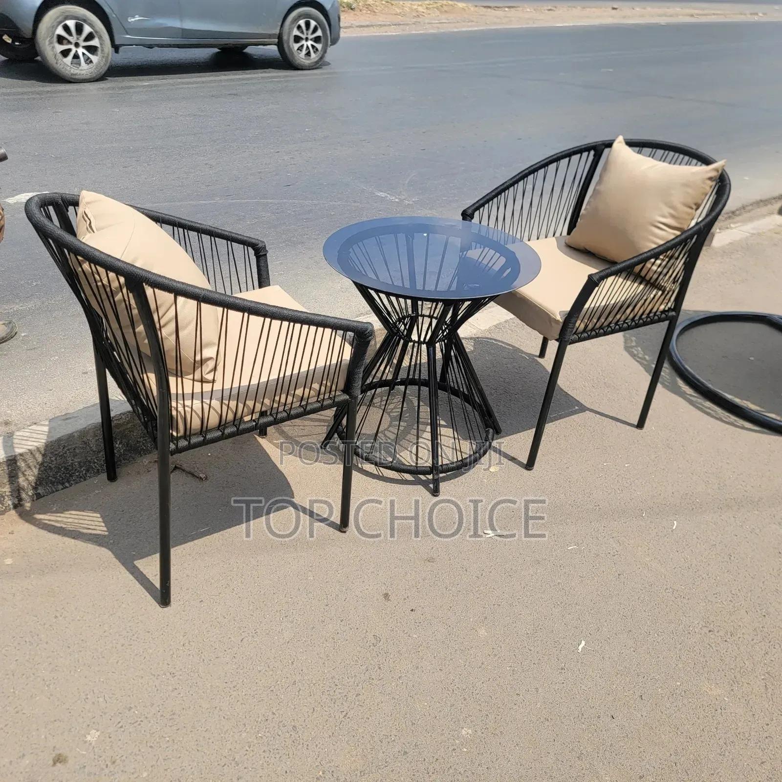 Luxury Garden Chair Set With Coffee Table