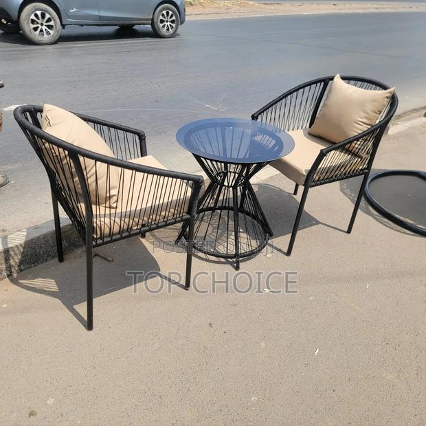 Luxury Garden Chair Set With Coffee Table - thumbnail 2