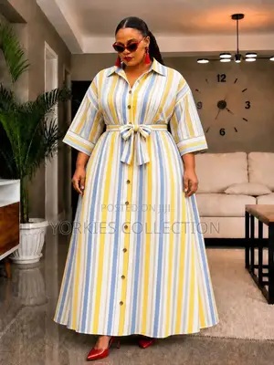  *New Arrivals* This European Linen Shirt-Dress Maxi