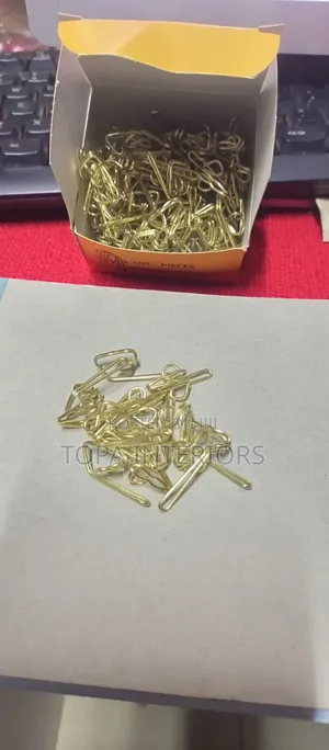 Gold Metallic Curtain Hooks Per Box