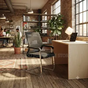 Office Chairs; Fabric Visitors Office Chairs With Metal Legs