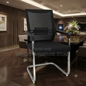 Office Chairs; Fabric Visitors Office Chairs With Metal Legs