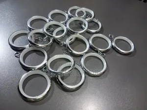 Smooth Sliding Silver Silent Curtain Rings