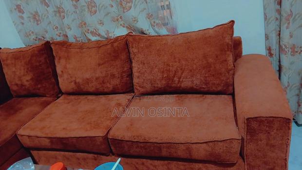 5 Seater Couch + Poof - thumbnail 2