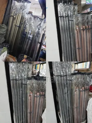 2m Double Hollow Window Curtains Rods That Are Adjustable