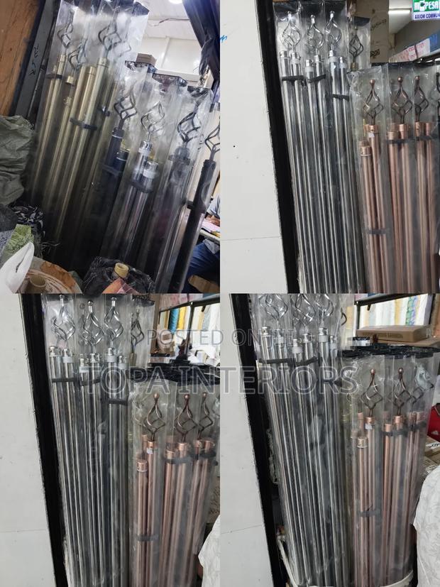 2m Double Hollow Window Curtains Rods That Are Adjustable - thumbnail 2