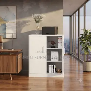 Office Cabinet; Wooden Two Doors Modern Crendenza Store Cabinet