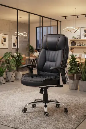 Office Chairs; Leather High Back Ergonomic Recliner Office Seat