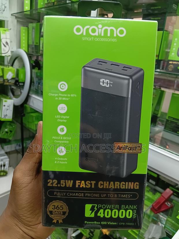 Oraimo PowerBox 400 Vision With a Massive 40,000mAh Capacity. - main view