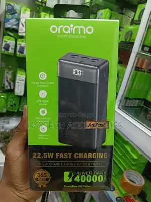 Oraimo PowerBox 400 Vision With a Massive 40,000mAh Capacity.