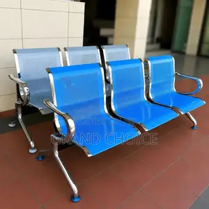 4 Seater Airport Waiting Bench | Heavy Duty Metal Reception Chair