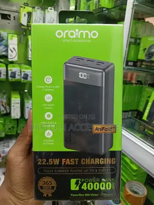 Oraimo 40,000mAh 22.5W Fast Charge Power Bank-Opb-7400q.