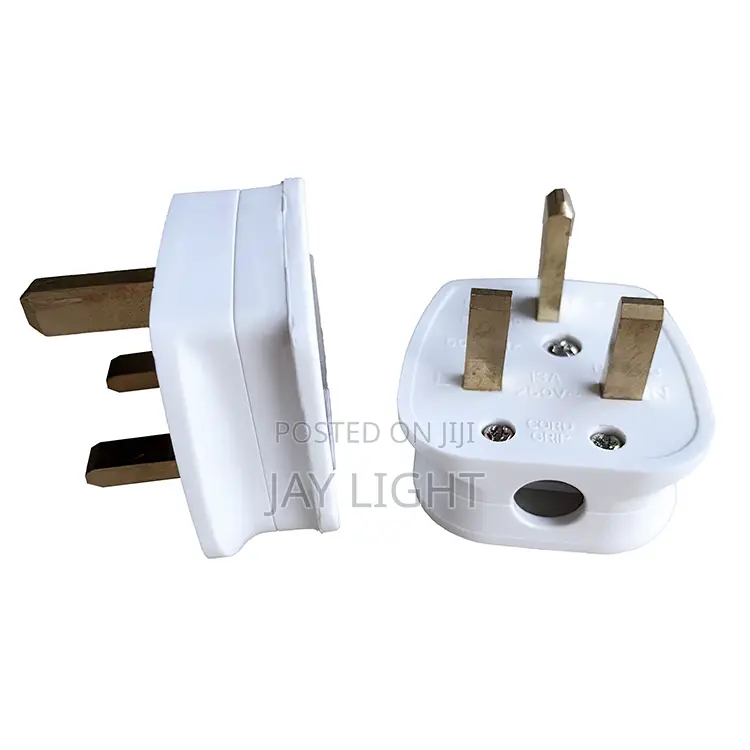 Wire Cord Power Plug British Electrical 3 Pin 13A Top Plug Fused