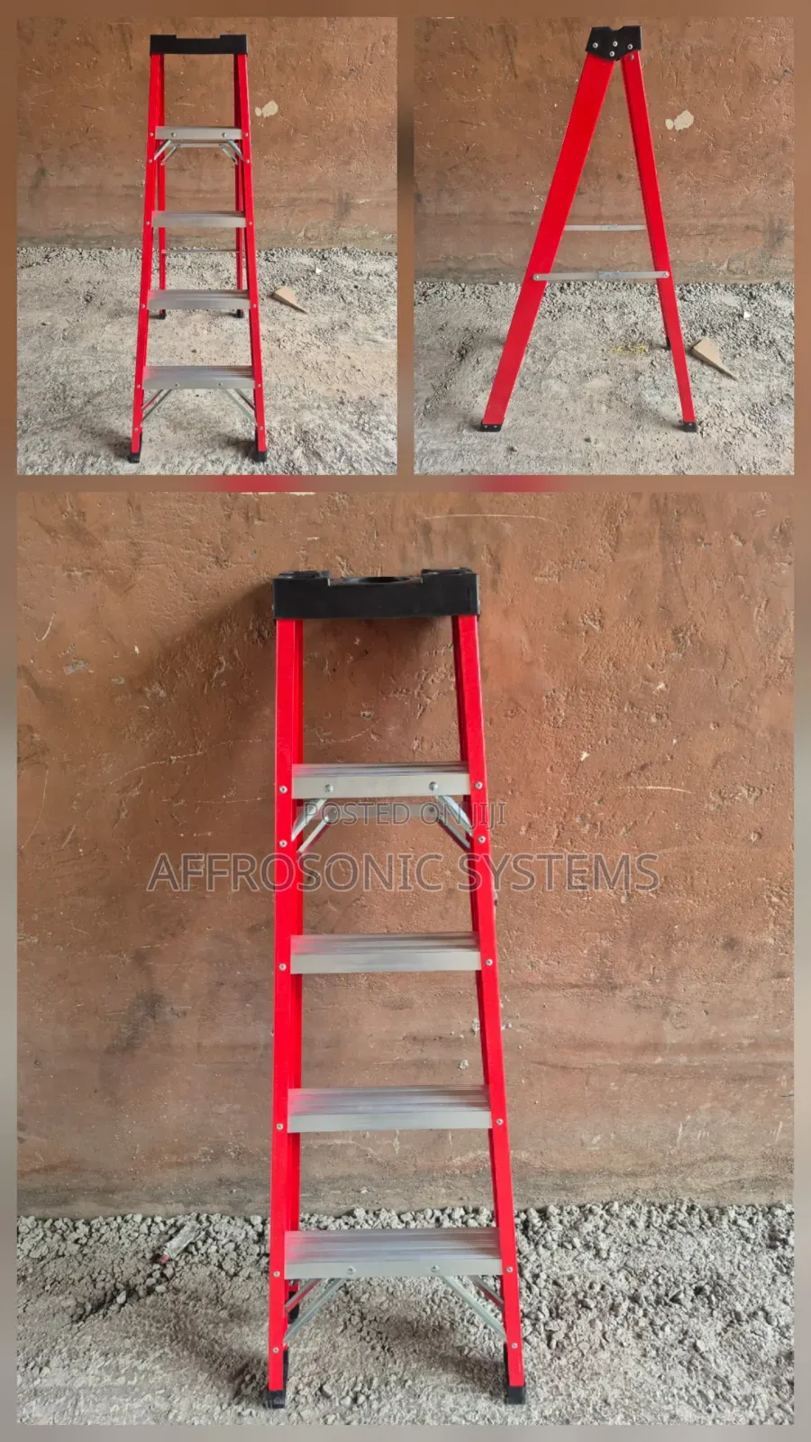 5 Step Fibreglass Single Step Ladder