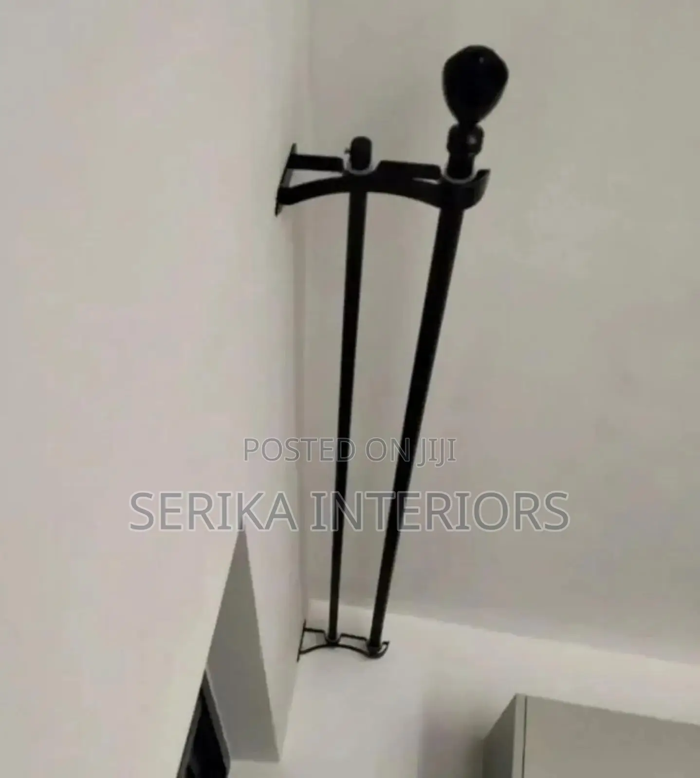 Powder Coated Jua Kali Curtain Rods Curtain Rods Environmental Friend