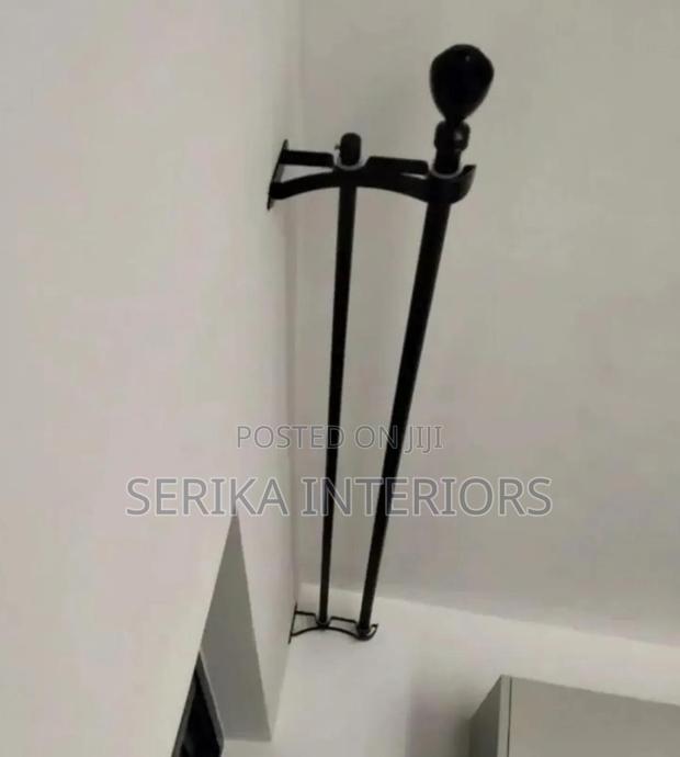 Powder Coated Jua Kali Curtain Rods Curtain Rods Environmental Friend