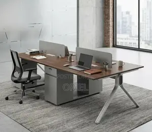 Office Workstation : Modular Imported 4-Seater Office Workstation