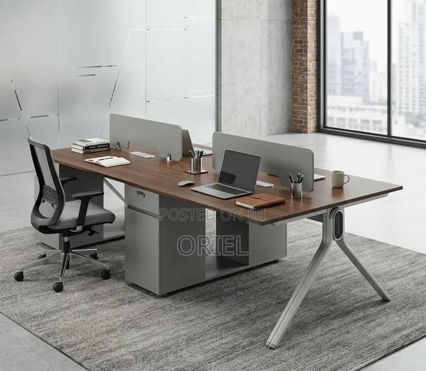 Office Workstation : Modular Imported 4-Seater Office Workstation
