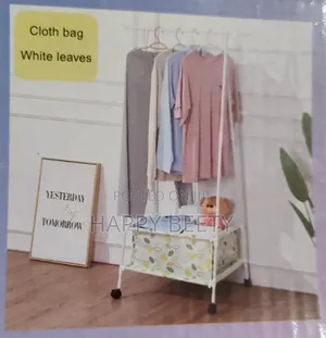 Indoor Triangular Coat Rack With Storage
