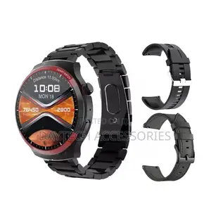 Kalobee SK38 Watch 4 Pro Smartwatch With 3 Strap - Black