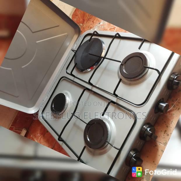 Nunix 3 Burner + 1 Electric Table Top Gas Cooker Energy Efficient - main view