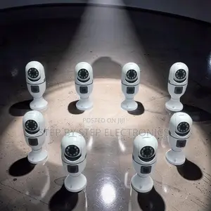 Affordable Prices PTZ Rotating Dual Lens Wifi Bulb Cameras
