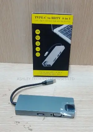 Type-C 8-in-1 USB Hub Multiport Adapter With HDMI PD Charging