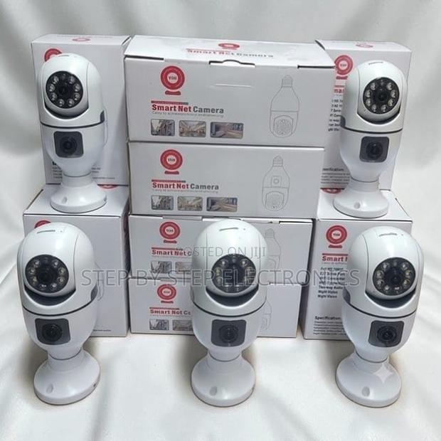 Affordable Prices Kenya PTZ Rotating Dual Lens Wifi Bulb Cameras