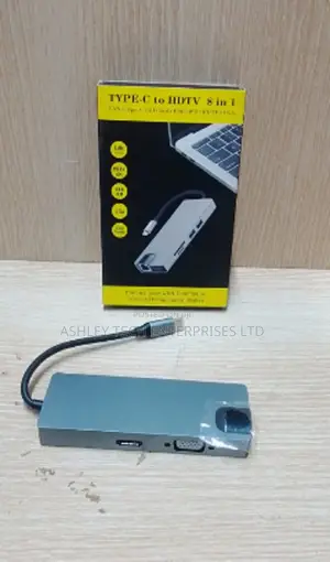 8-in-1 USB-C Hub Docking Station for Laptops, MacBook Tablets