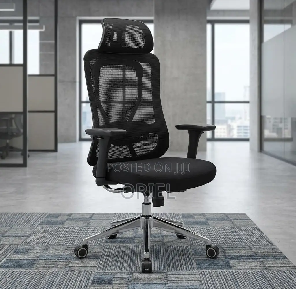 Office Chair : Adjustable High-Back Mesh Office Chair