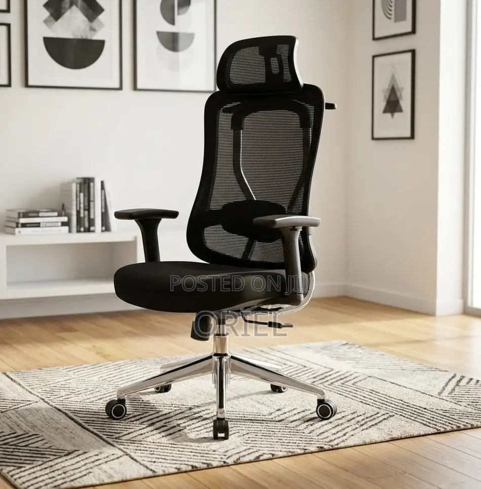Office Chair : Adjustable High-Back Mesh Office Chair