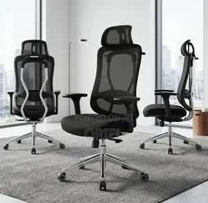 Office Chair : Adjustable High-Back Mesh Office Chair