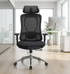 Office Chair : Adjustable High-Back Mesh Office Chair