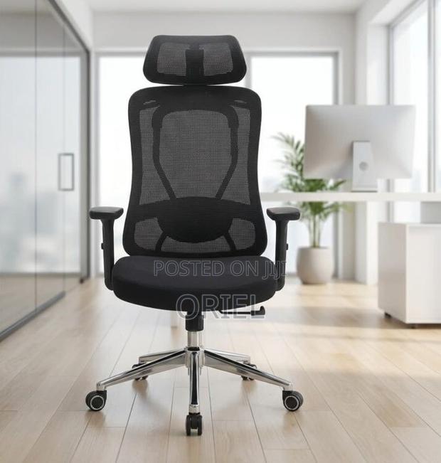 Office Chair : Adjustable High-Back Mesh Office Chair - thumbnail 4