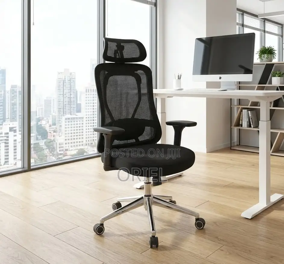 Office Chair : Adjustable High-Back Mesh Office Chair