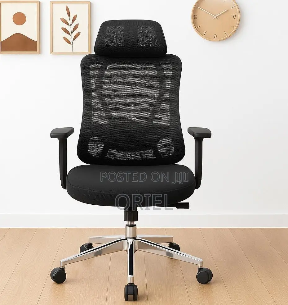 Office Chair : Adjustable High-Back Mesh Office Chair
