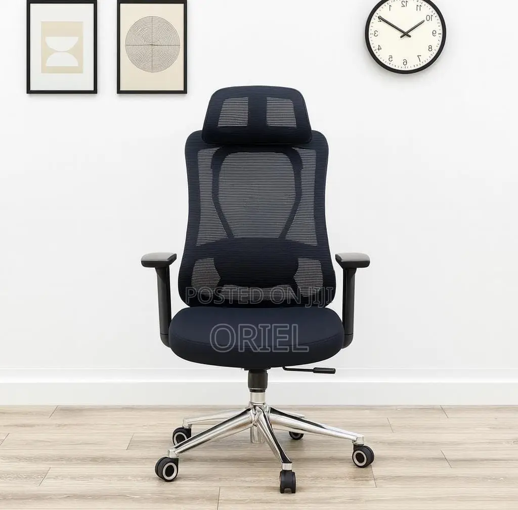 Office Chair : Adjustable High-Back Mesh Office Chair