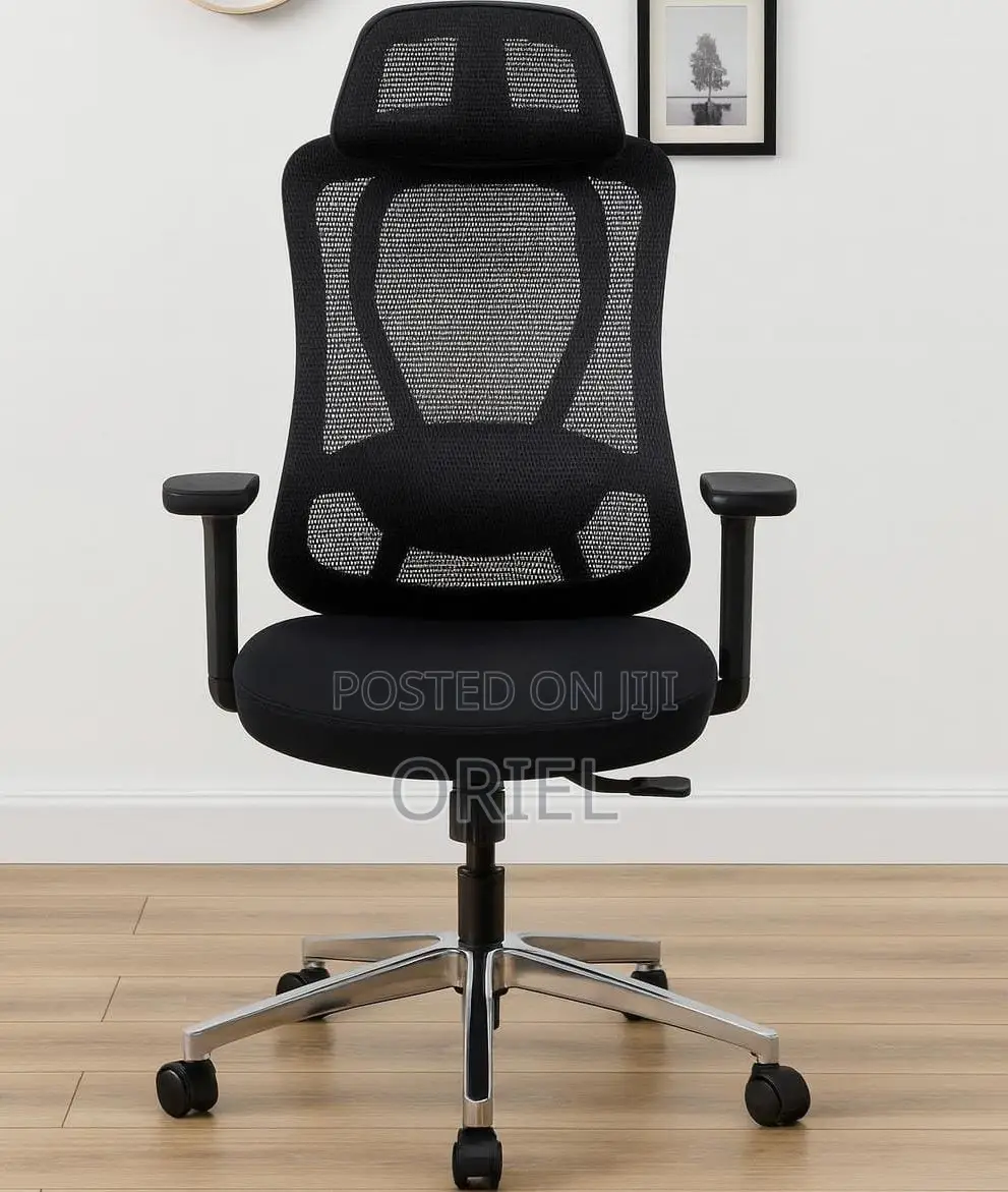 Office Chair : Adjustable High-Back Mesh Office Chair
