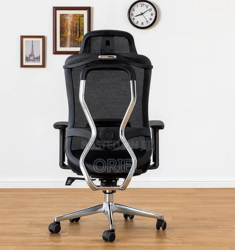 Office Chair : Adjustable High-Back Mesh Office Chair