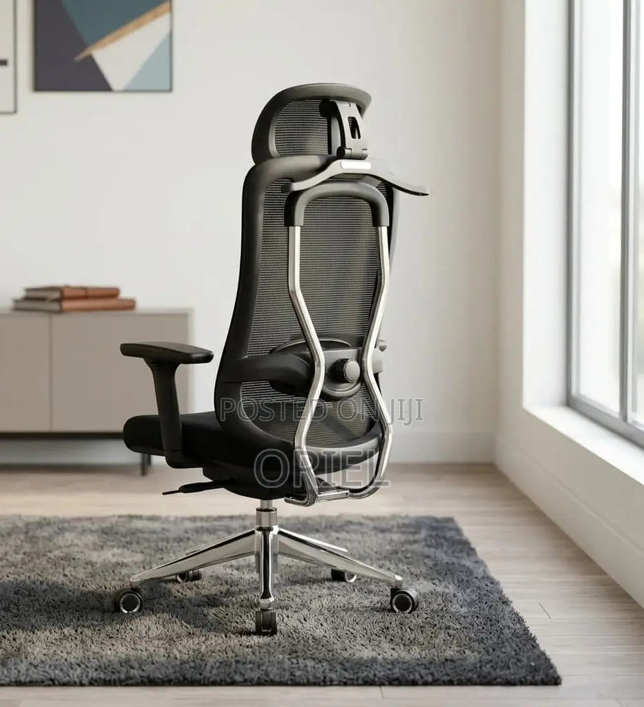 Office Chair : Adjustable High-Back Mesh Office Chair