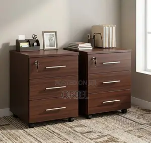 Office Cabinet : Wooden 3-Drawer Storage Cabinet