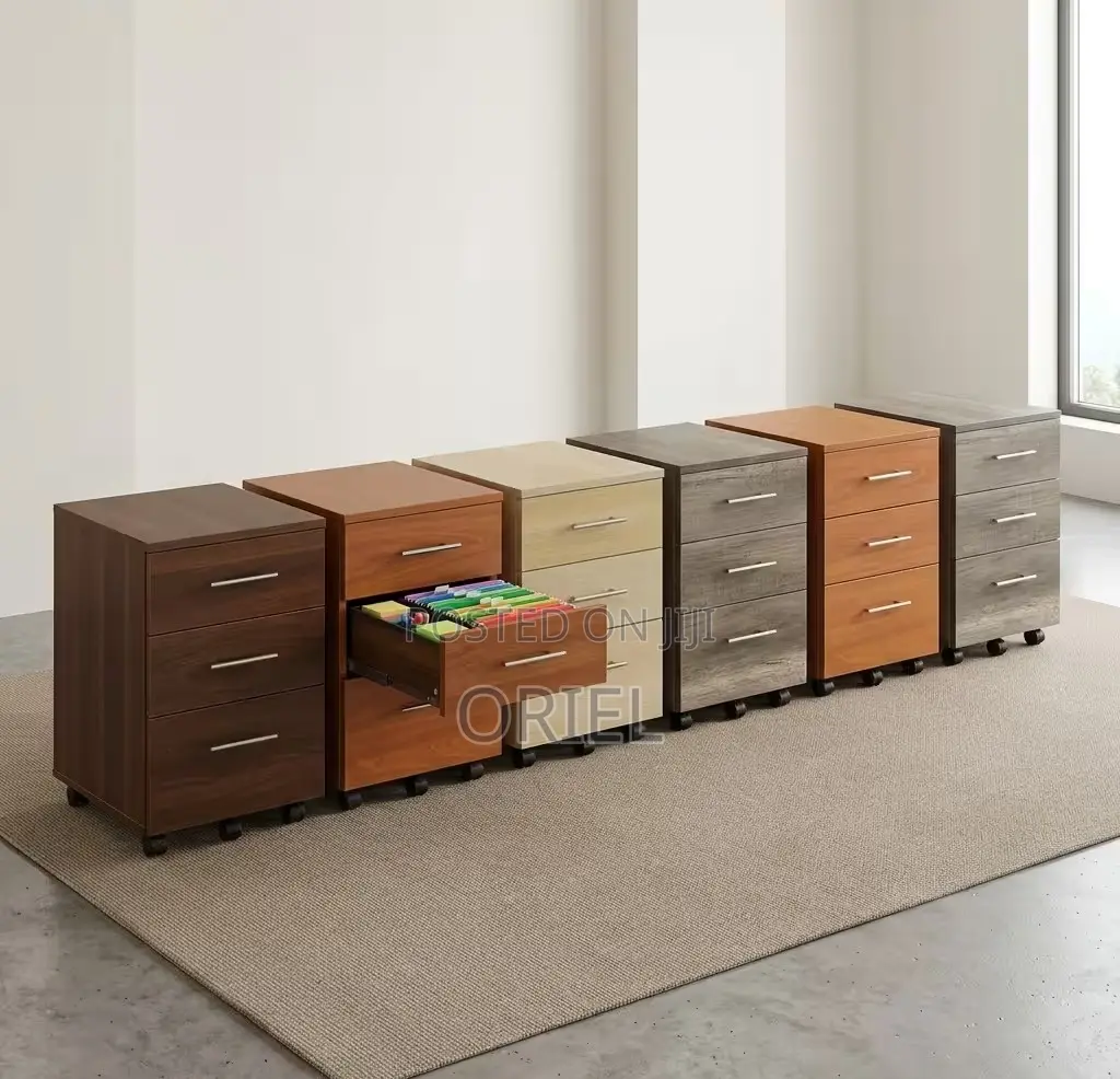 Office Cabinet : Wooden 3-Drawer Storage Cabinet